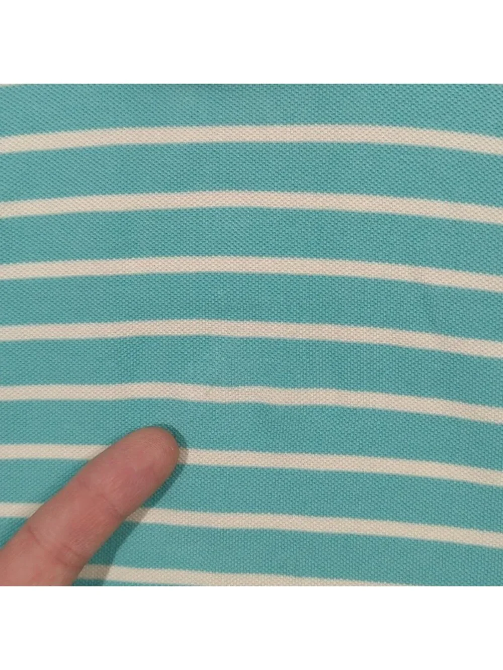 Polo Ralph Lauren Shirt Men's XL (Fits Like M) Blue Striped Short Sleeve Preppy